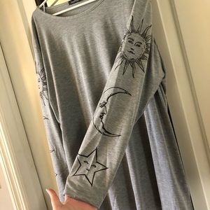 BooHoo Sun, Moon & Star Shirt